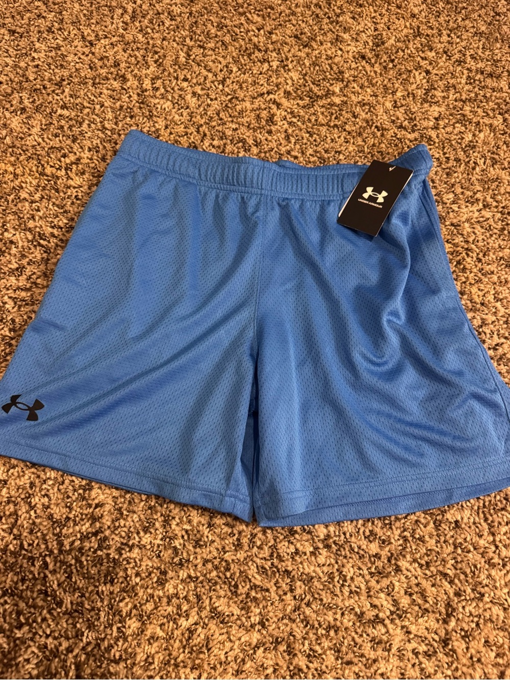 Under Armour Kid’s XL  Blue Performance Mesh Shorts